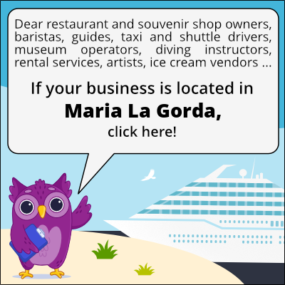 to business owners in María La Gorda