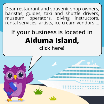to business owners in Isla Aiduma