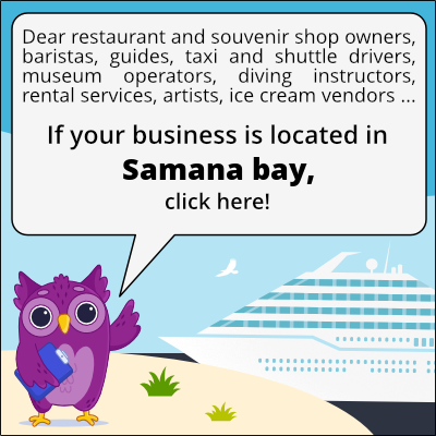 to business owners in Bahía de Samaná