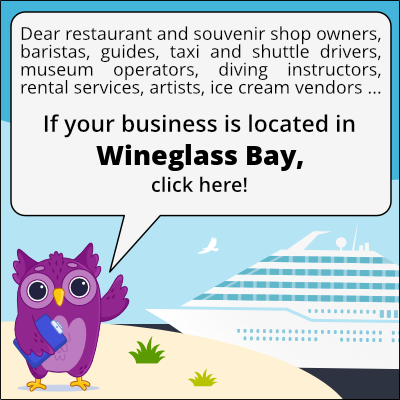 to business owners in Bahía Wineglass