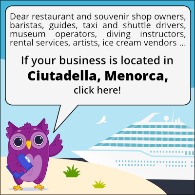 to business owners in Ciutadella, Menorca
