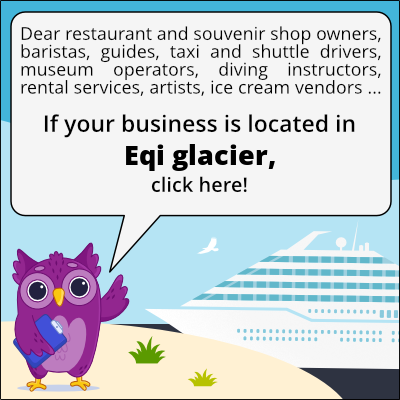 to business owners in Glaciar de Eqi