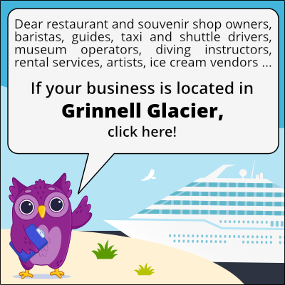 to business owners in Glaciar Grinnell