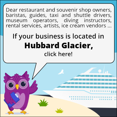 to business owners in Glaciar Hubbard