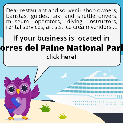 to business owners in Parque Nacional Torres del Paine