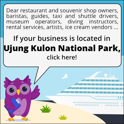 to business owners in Parque Nacional de Ujung Kulon