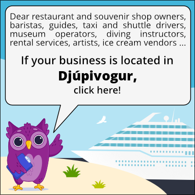 to business owners in Djúpivogur